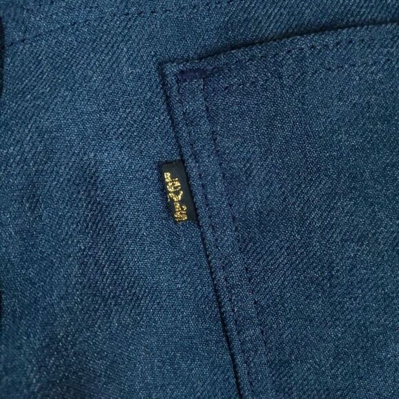 Vintage 90s Levis Pants Mens 36x32 100% Dacron Polyester Workwear Made USA - Picture 8 of 15